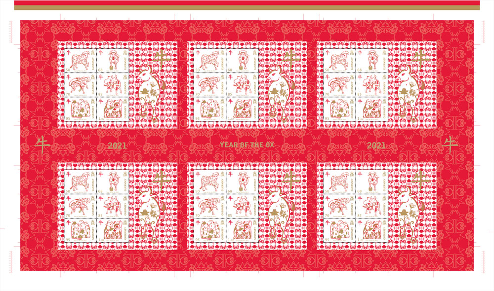 Year of the Ox Limited Edition Uncut Press Sheets